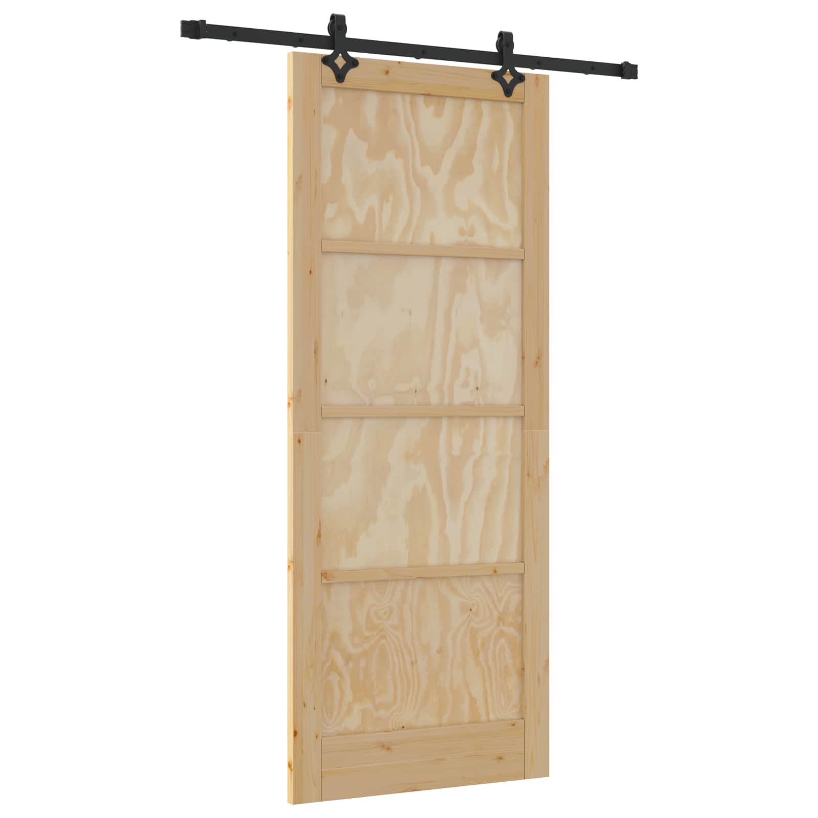 Schiebetür ORKDAL Natur 86 x 211 cm Massives Kiefernholz