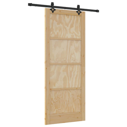 Schiebetür ORKDAL Natur 86 x 211 cm Massives Kiefernholz