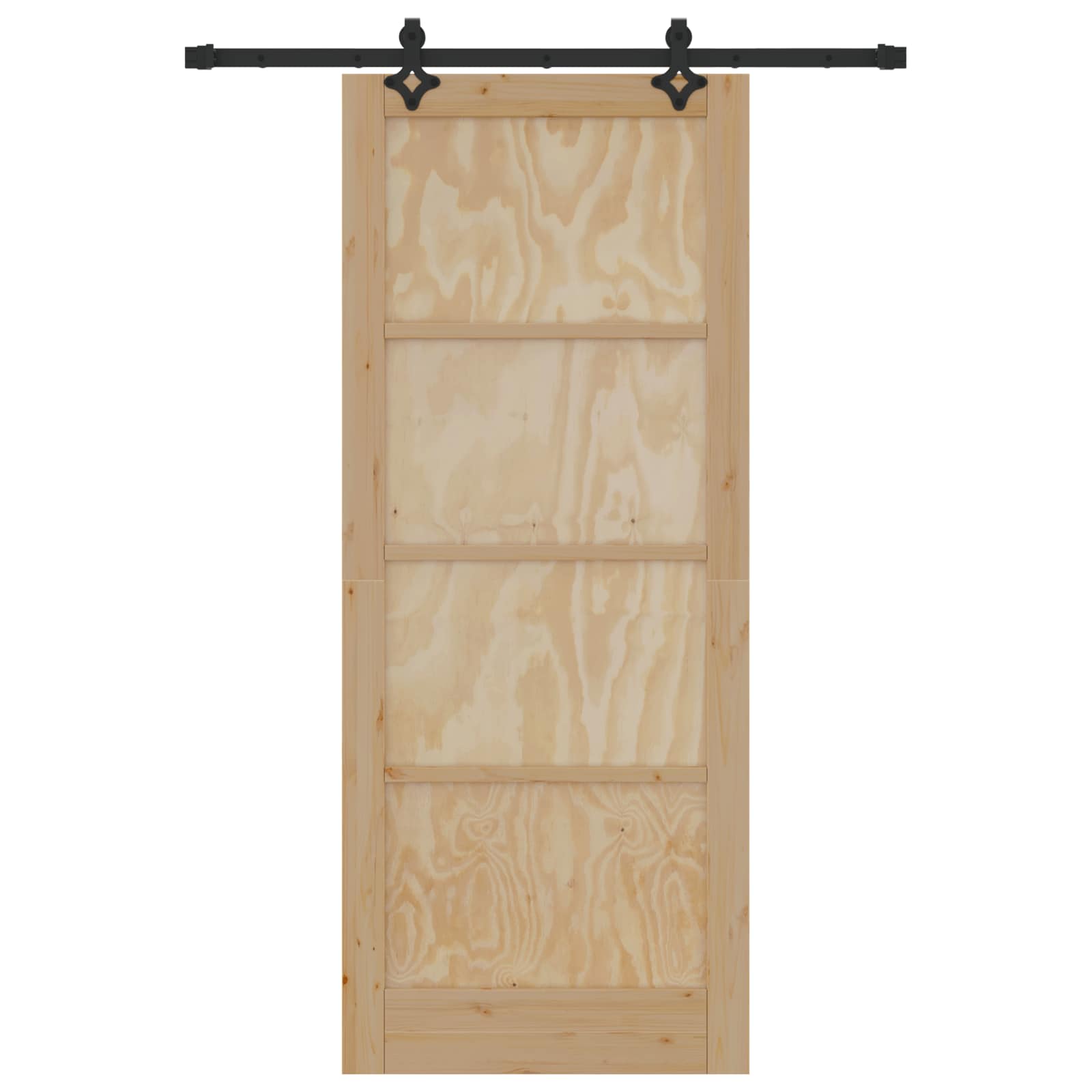 Schiebetür ORKDAL Natur 86 x 211 cm Massives Kiefernholz