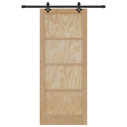 Schiebetür ORKDAL Natur 86 x 211 cm Massives Kiefernholz