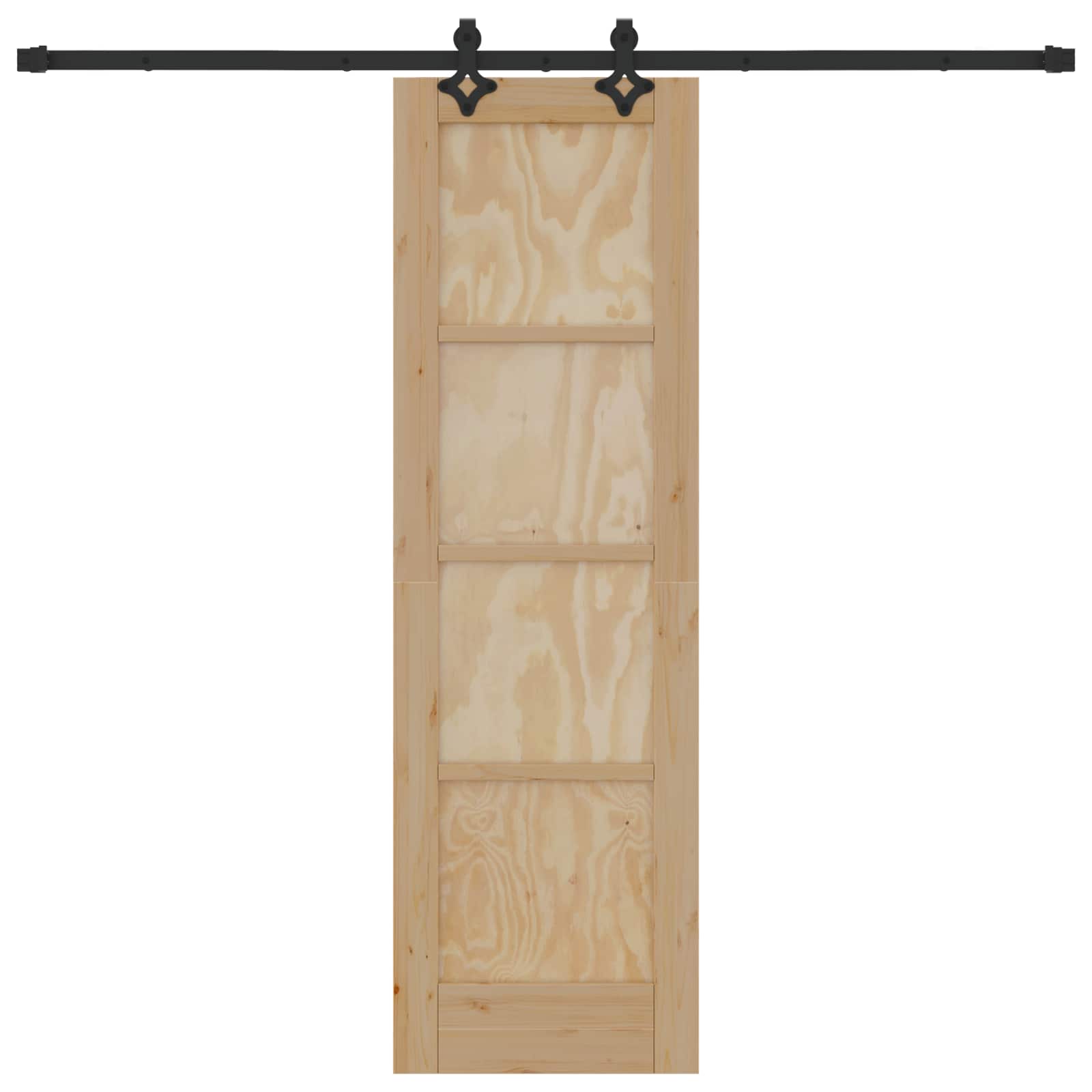 Schiebetür ORKDAL Natur 61 x 198,5 cm Massives Kiefernholz