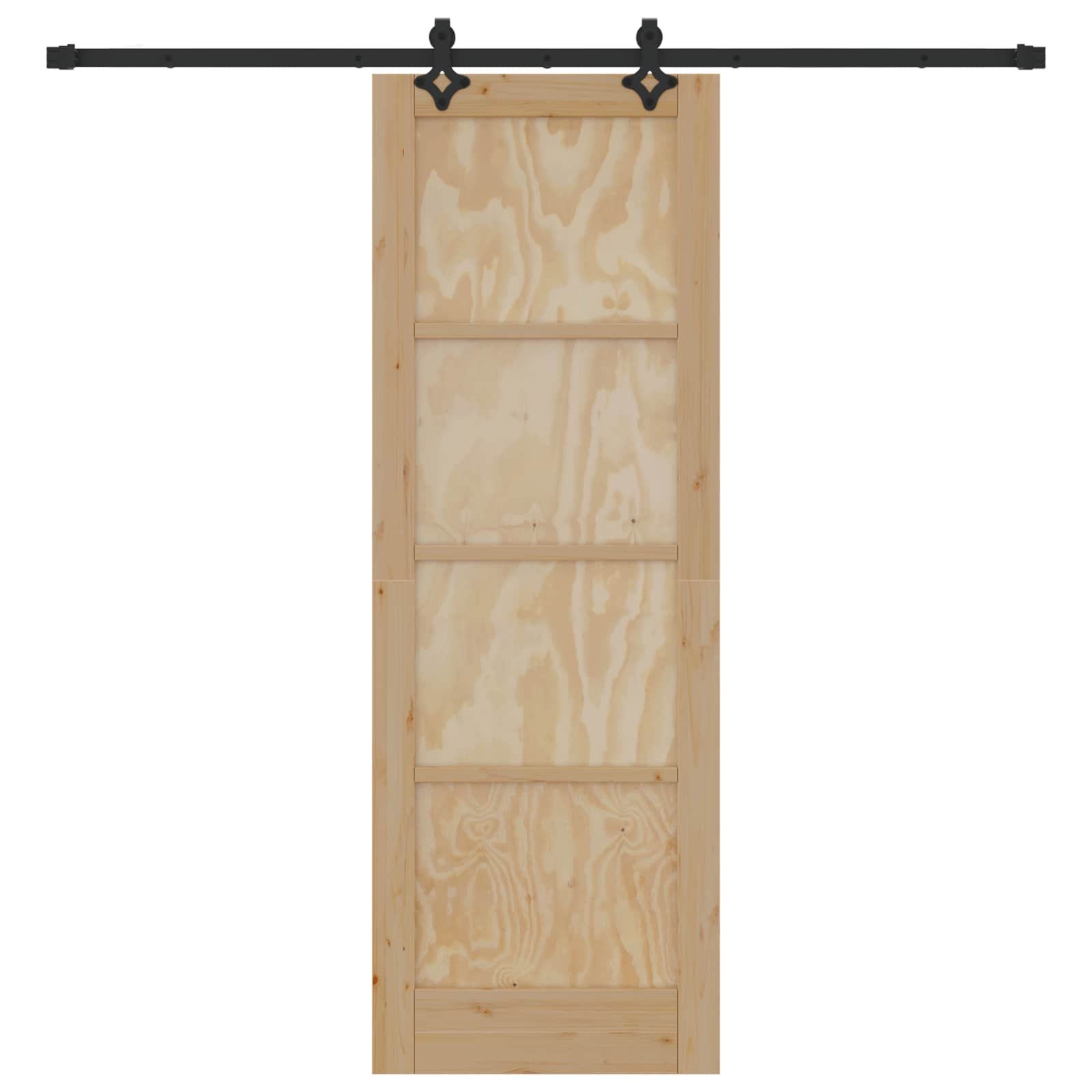 Schiebetür ORKDAL Natur 73,5 x 211 cm Massives Kiefernholz