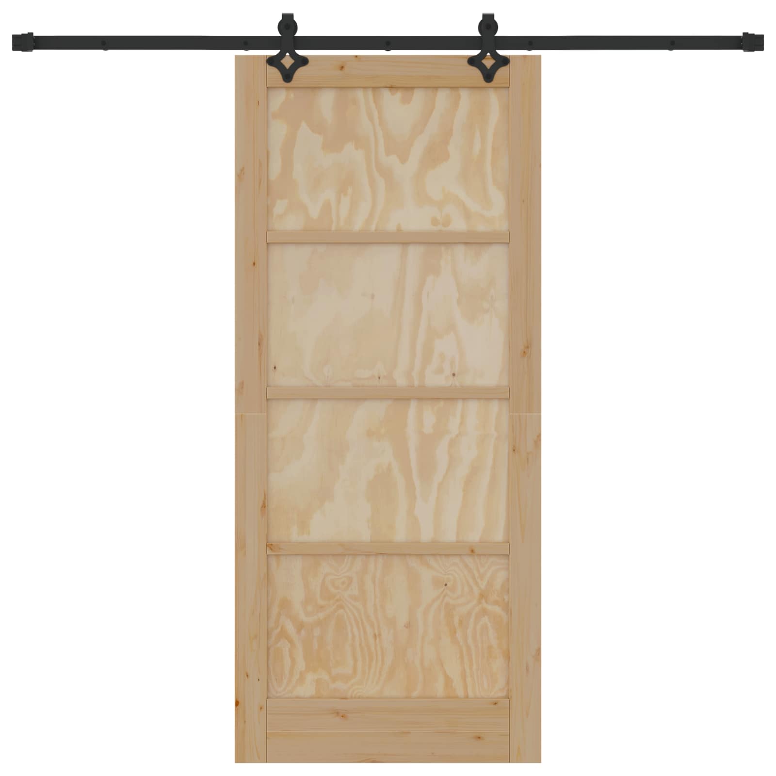 Schiebetür ORKDAL Natur 86 x 198,5 cm Massives Kiefernholz