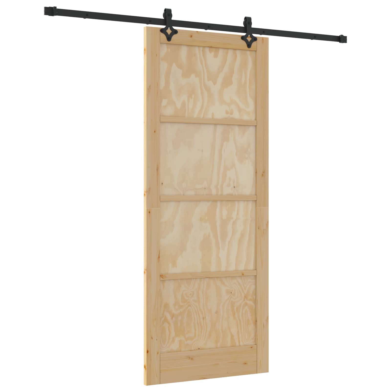 Schiebetür ORKDAL Natur 86 x 211 cm Massives Kiefernholz