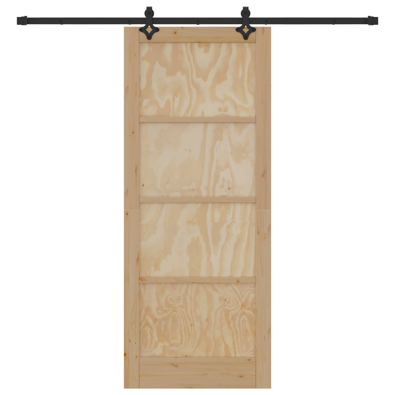Schiebetür ORKDAL Natur 86 x 211 cm Massives Kiefernholz