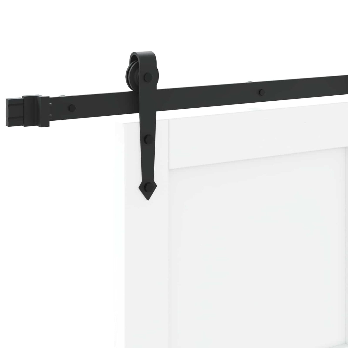 Schiebetür ORKDAL Weiß und Schwarz 83 x 202 cm