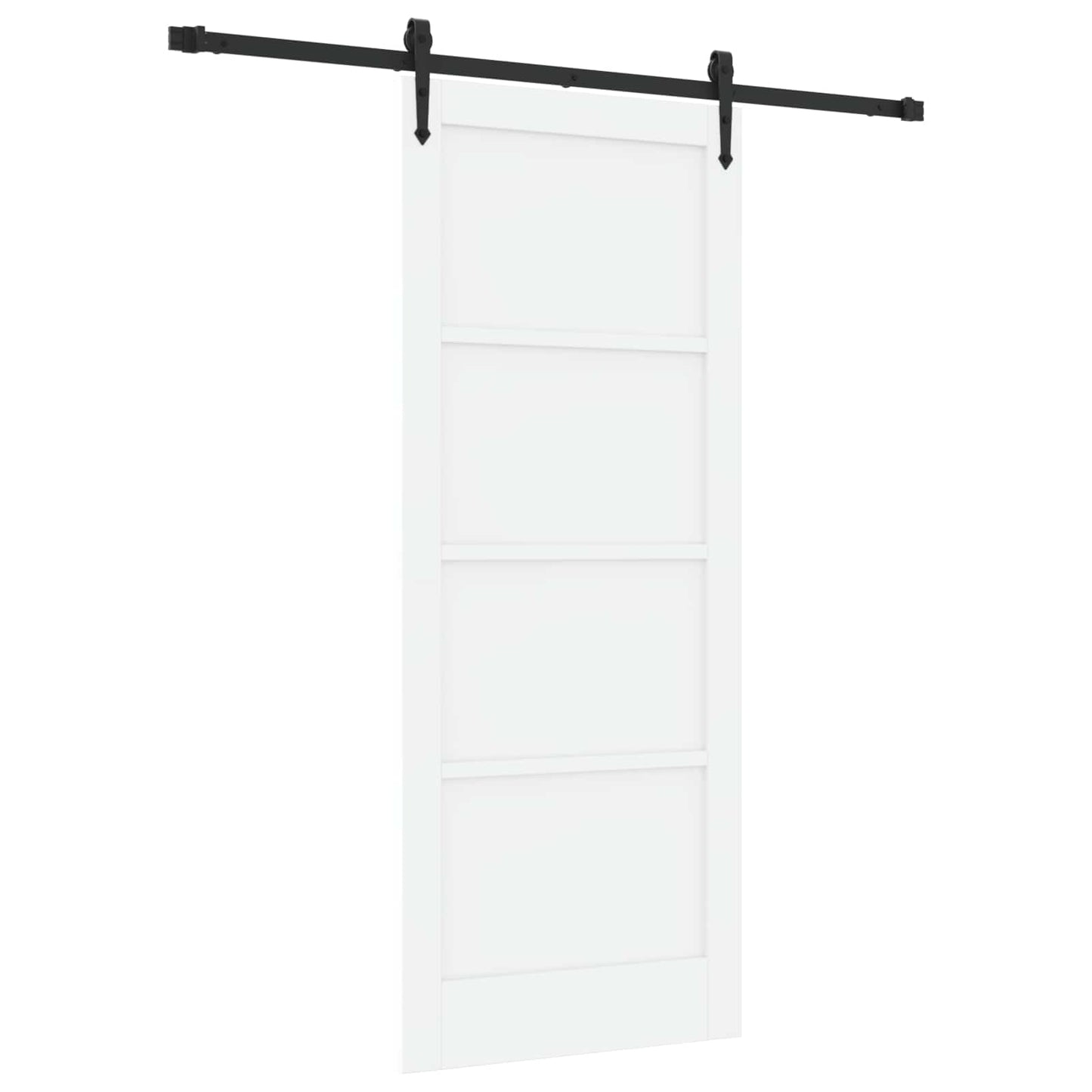 Schiebetür ORKDAL Weiß und Schwarz 83 x 202 cm