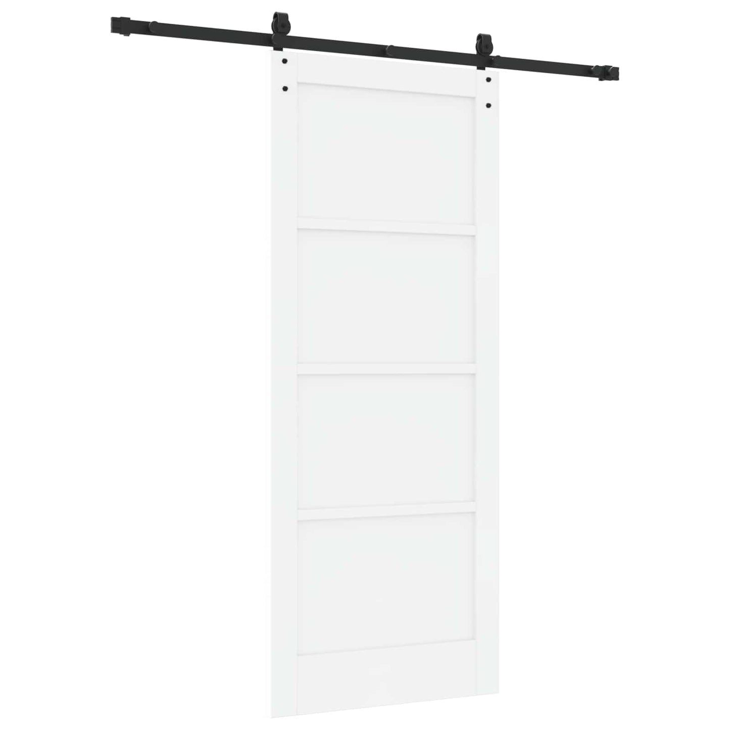 Schiebetür ORKDAL Weiß und Schwarz 83 x 202 cm