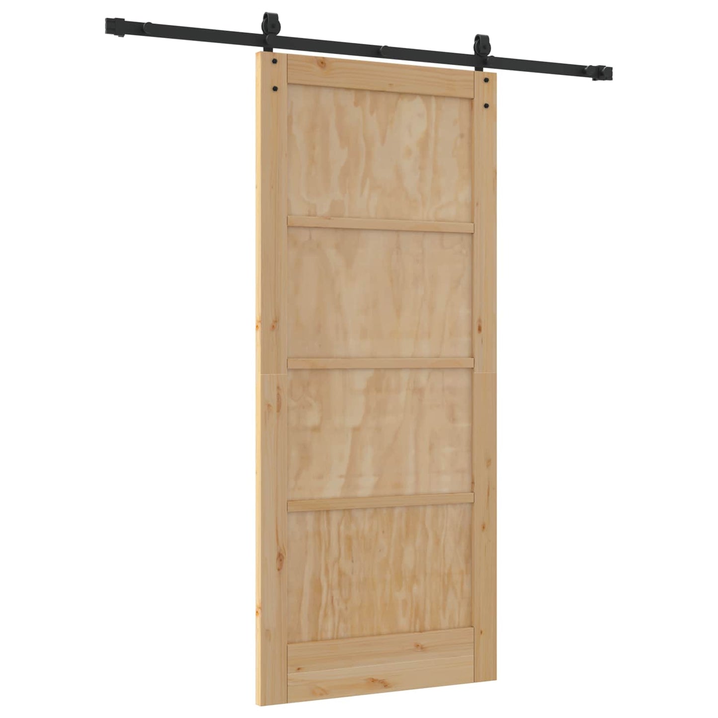 Schiebetür ORKDAL Natürlich und Schwarz 86 x 198,5 cm