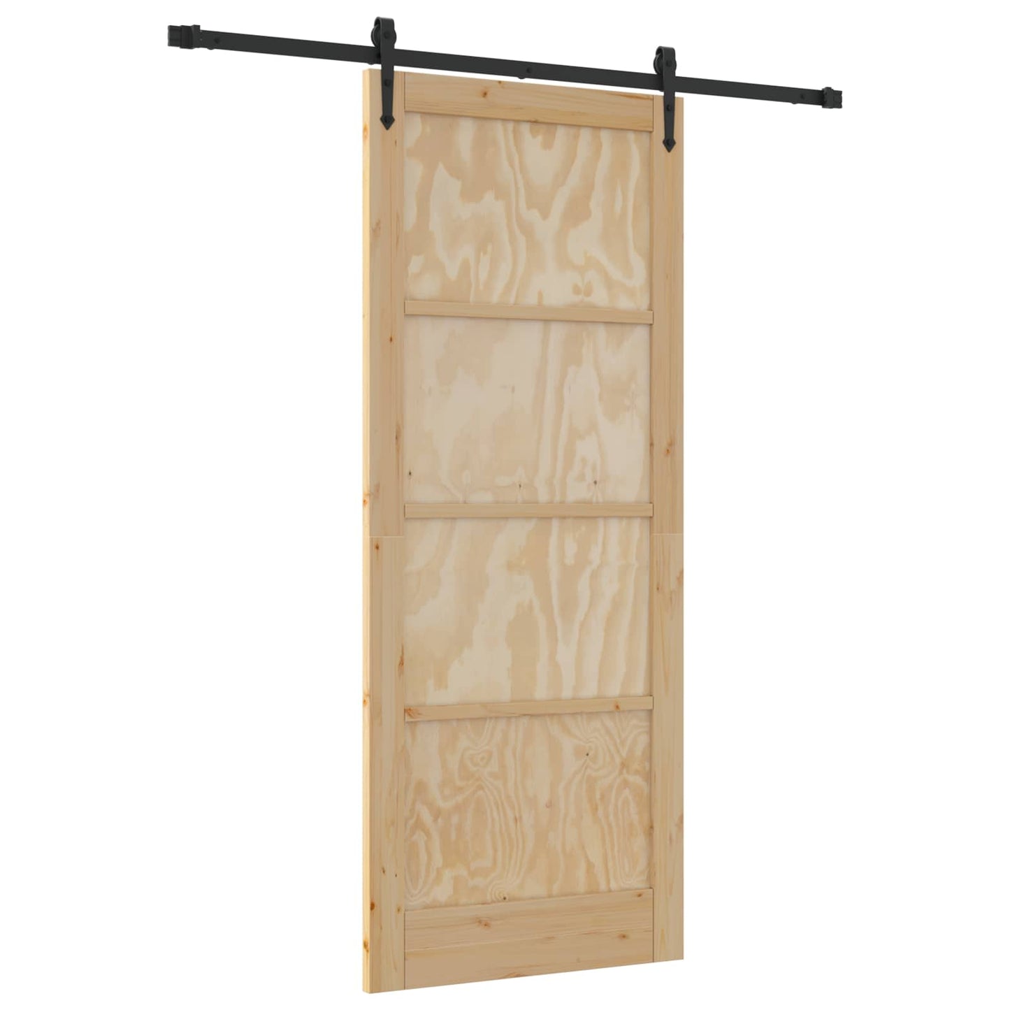 Schiebetür ORKDAL Natürlich und Schwarz 86 x 211 cm