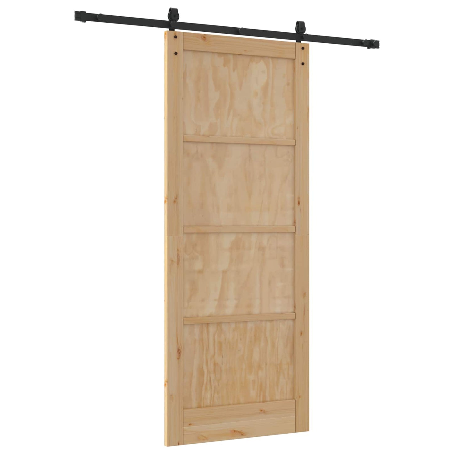 Schiebetür ORKDAL Natürlich und Schwarz 86 x 211 cm