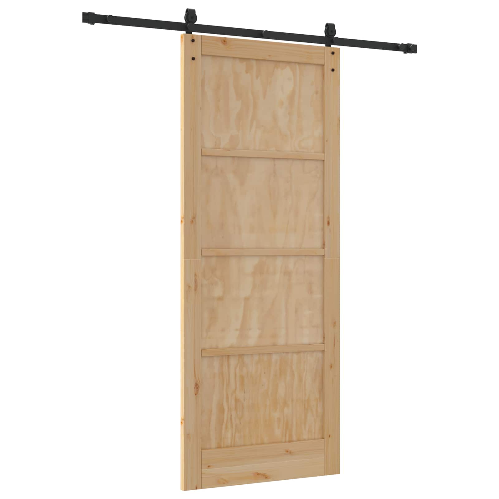Schiebetür ORKDAL Natürlich und Schwarz 86 x 211 cm