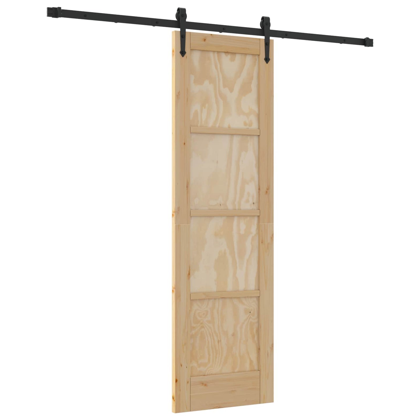 Schiebetür ORKDAL Natürlich und Schwarz 61 x 198,5 cm