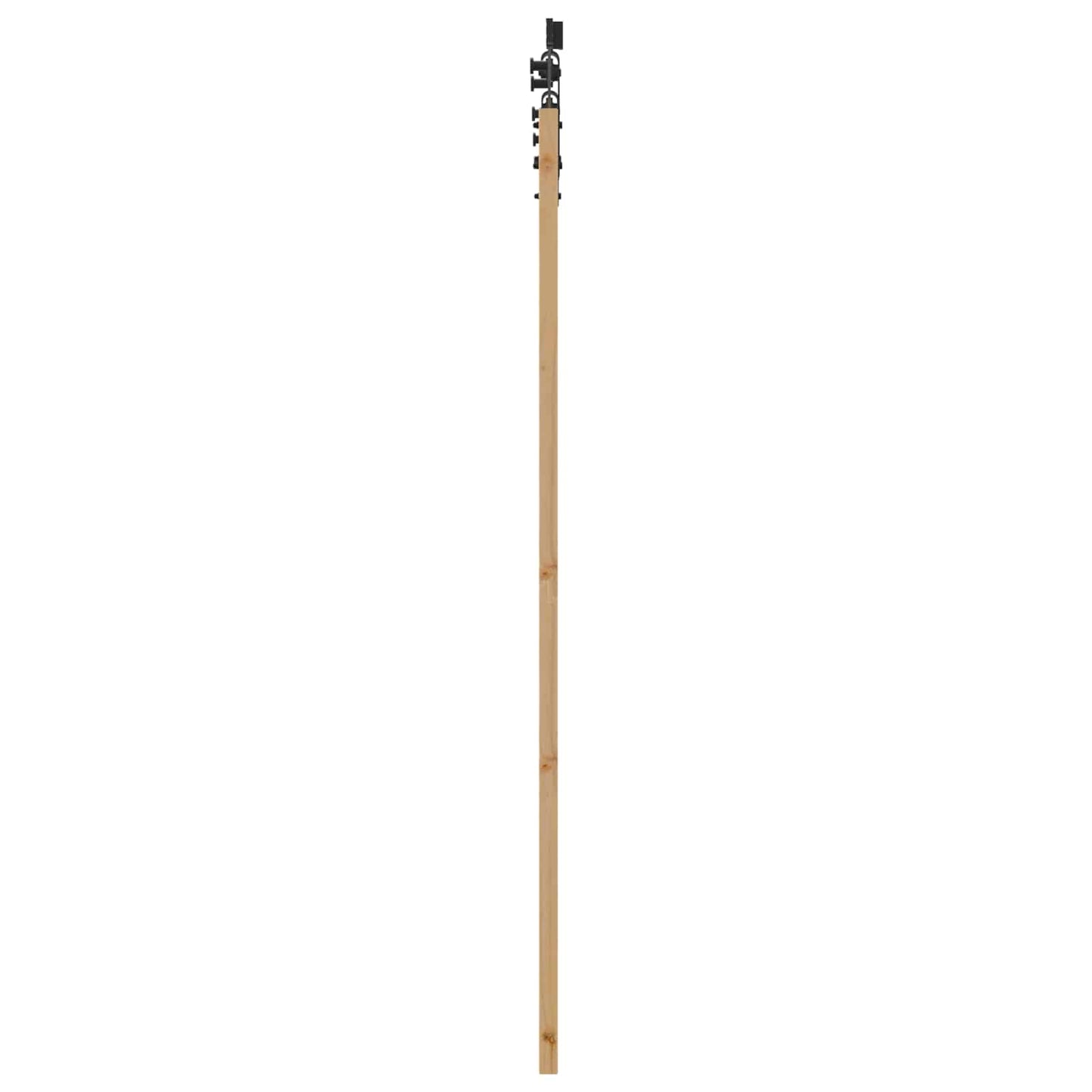 Schiebetür ORKDAL Natürlich und Schwarz 61 x 198,5 cm