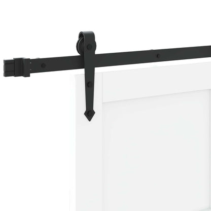 Schiebetür ORKDAL Weiß und Schwarz 83 x 202 cm