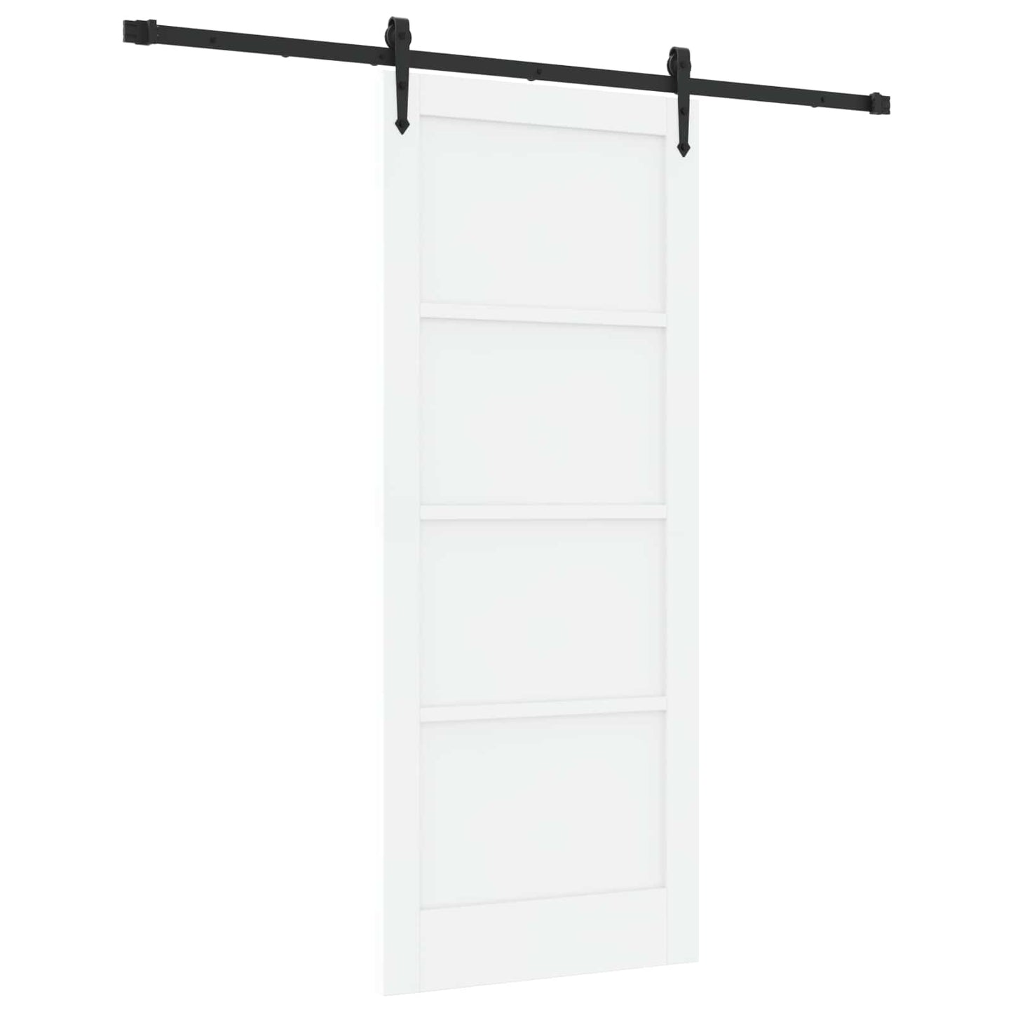 Schiebetür ORKDAL Weiß und Schwarz 83 x 202 cm