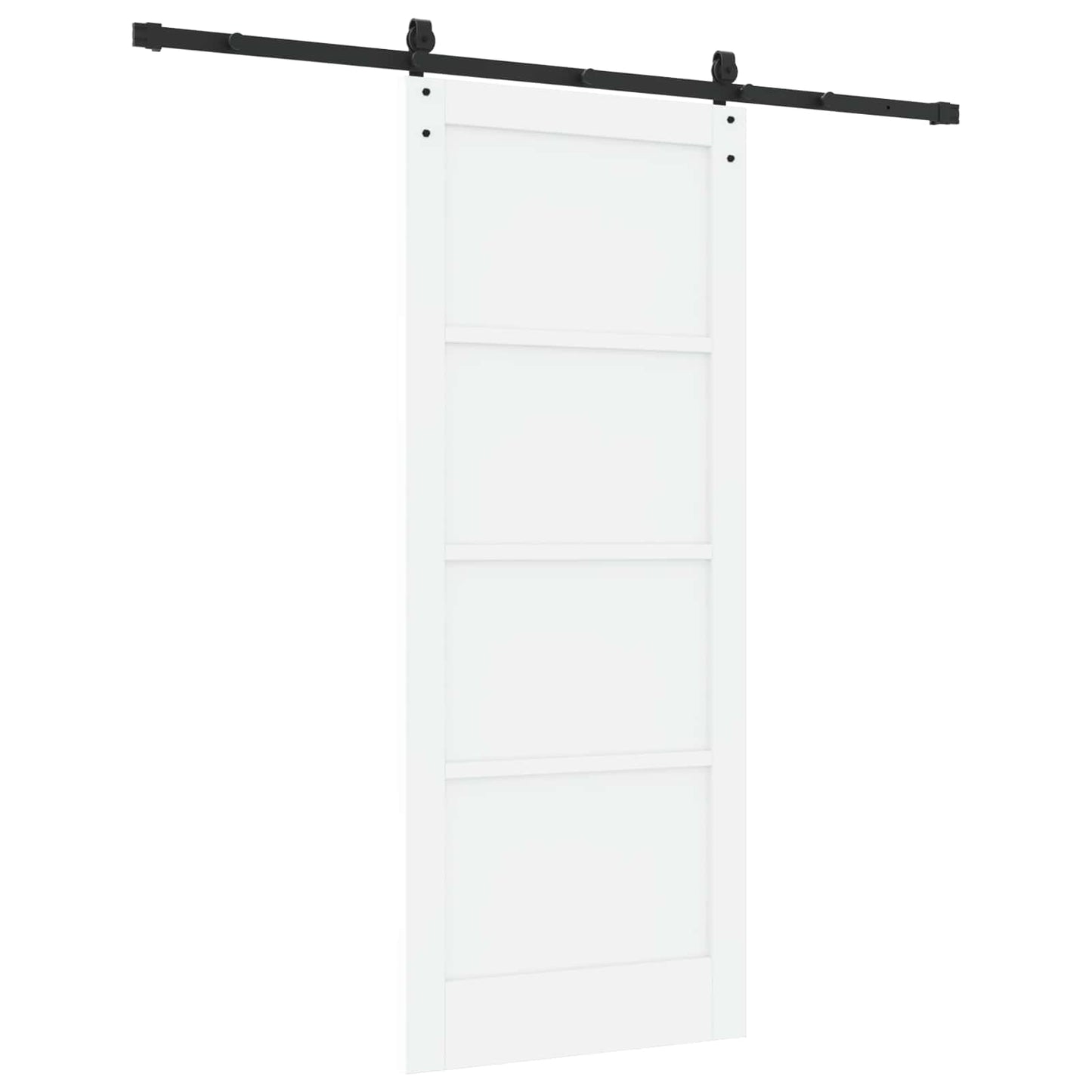Schiebetür ORKDAL Weiß und Schwarz 83 x 202 cm