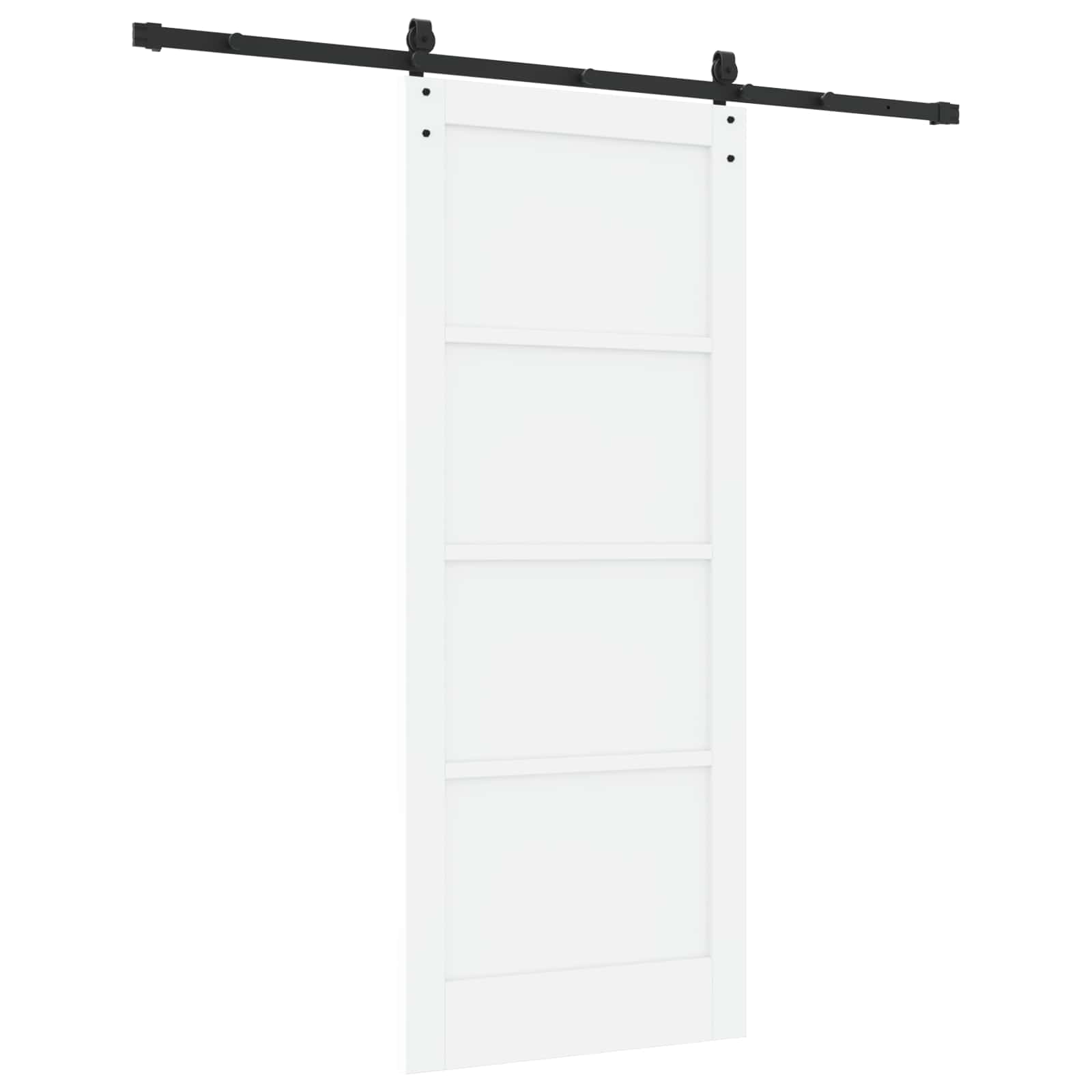 Schiebetür ORKDAL Weiß und Schwarz 83 x 202 cm