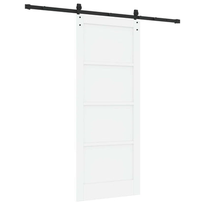 Schiebetür ORKDAL Weiß und Schwarz 83 x 202 cm