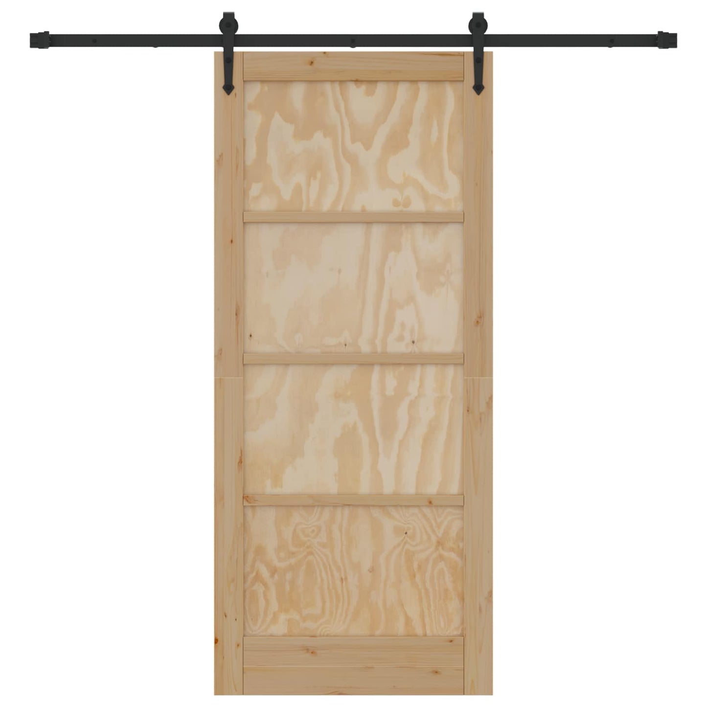 Schiebetür ORKDAL Natürlich und Schwarz 86 x 198,5 cm
