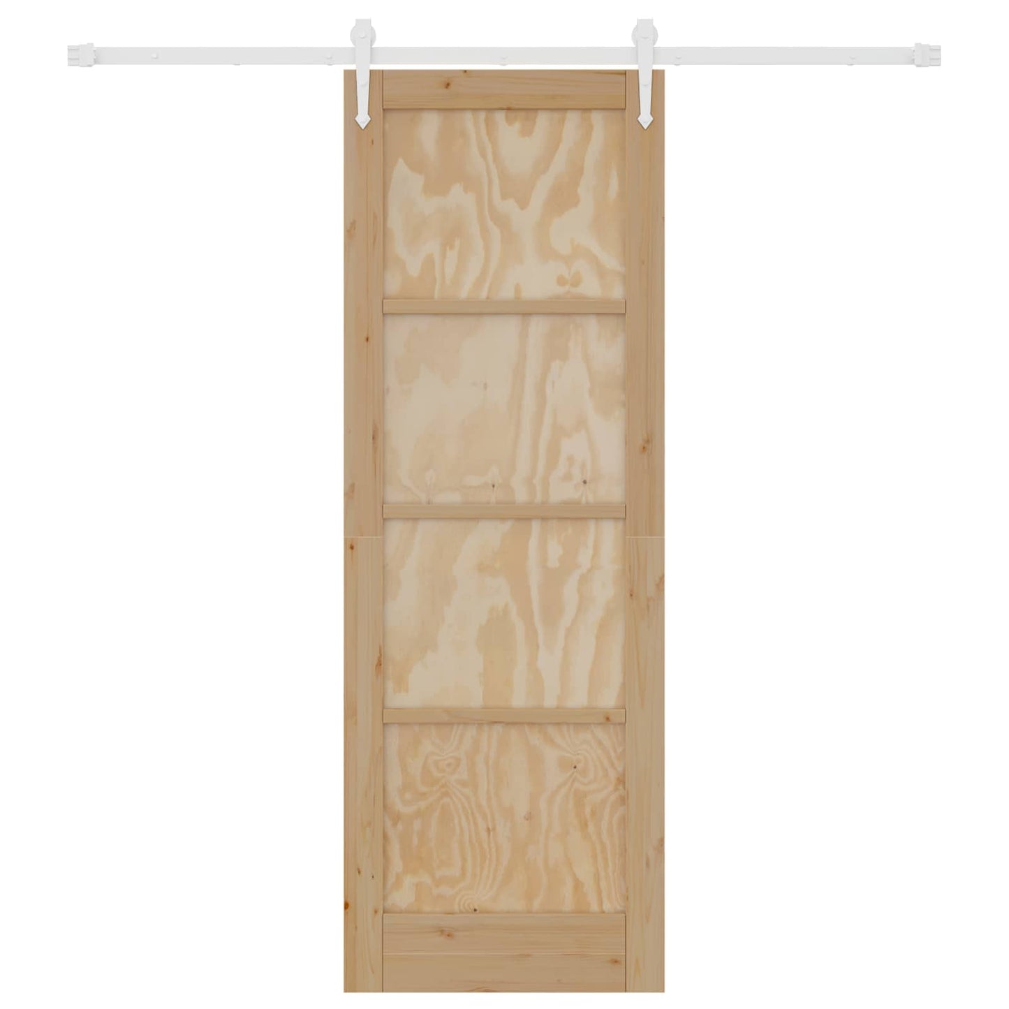 Schiebetür ORKDAL Natürlich und Weiß 73,5 x 211 cm