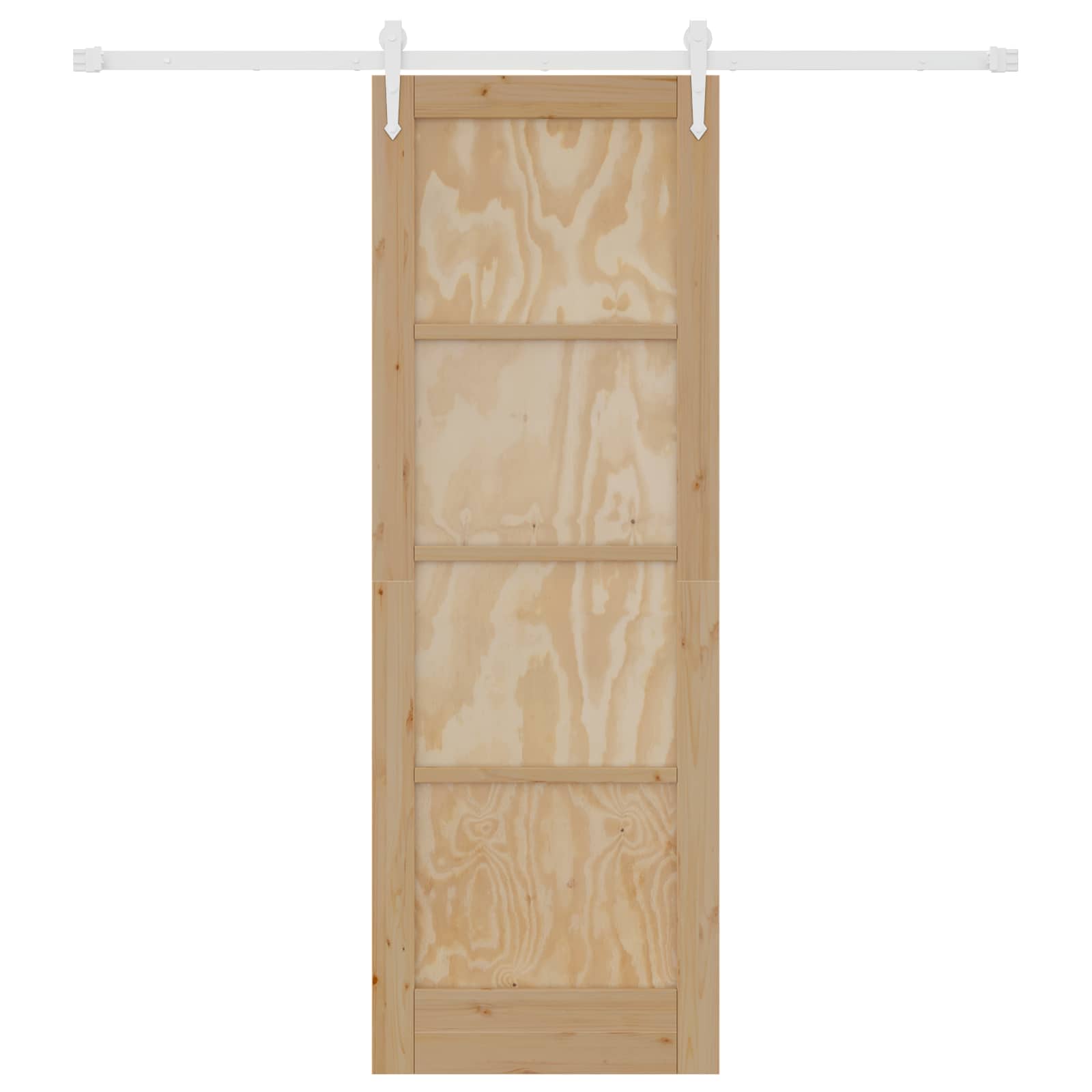 Schiebetür ORKDAL Natürlich und Weiß 73,5 x 211 cm
