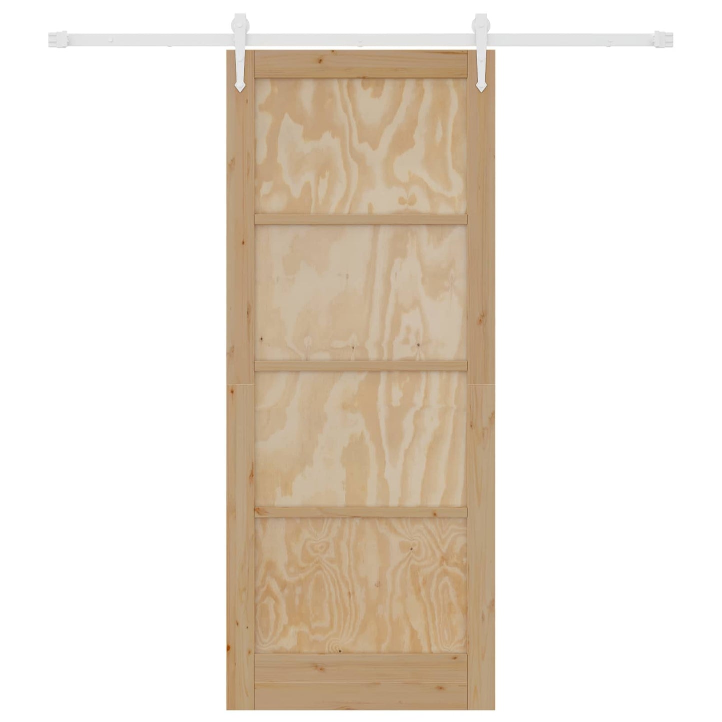 Schiebetür ORKDAL Natürlich und Weiß 86 x 211 cm