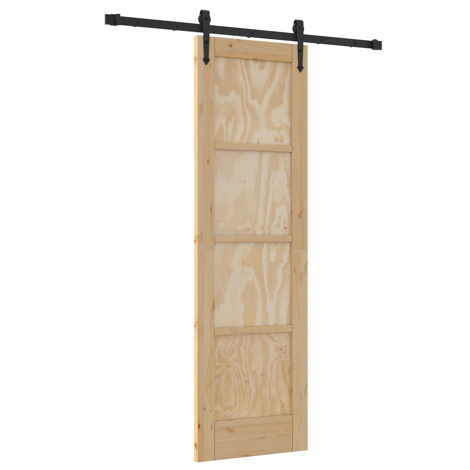 Schiebetür ORKDAL Natur 61 x 198,5 cm Massives Kiefernholz