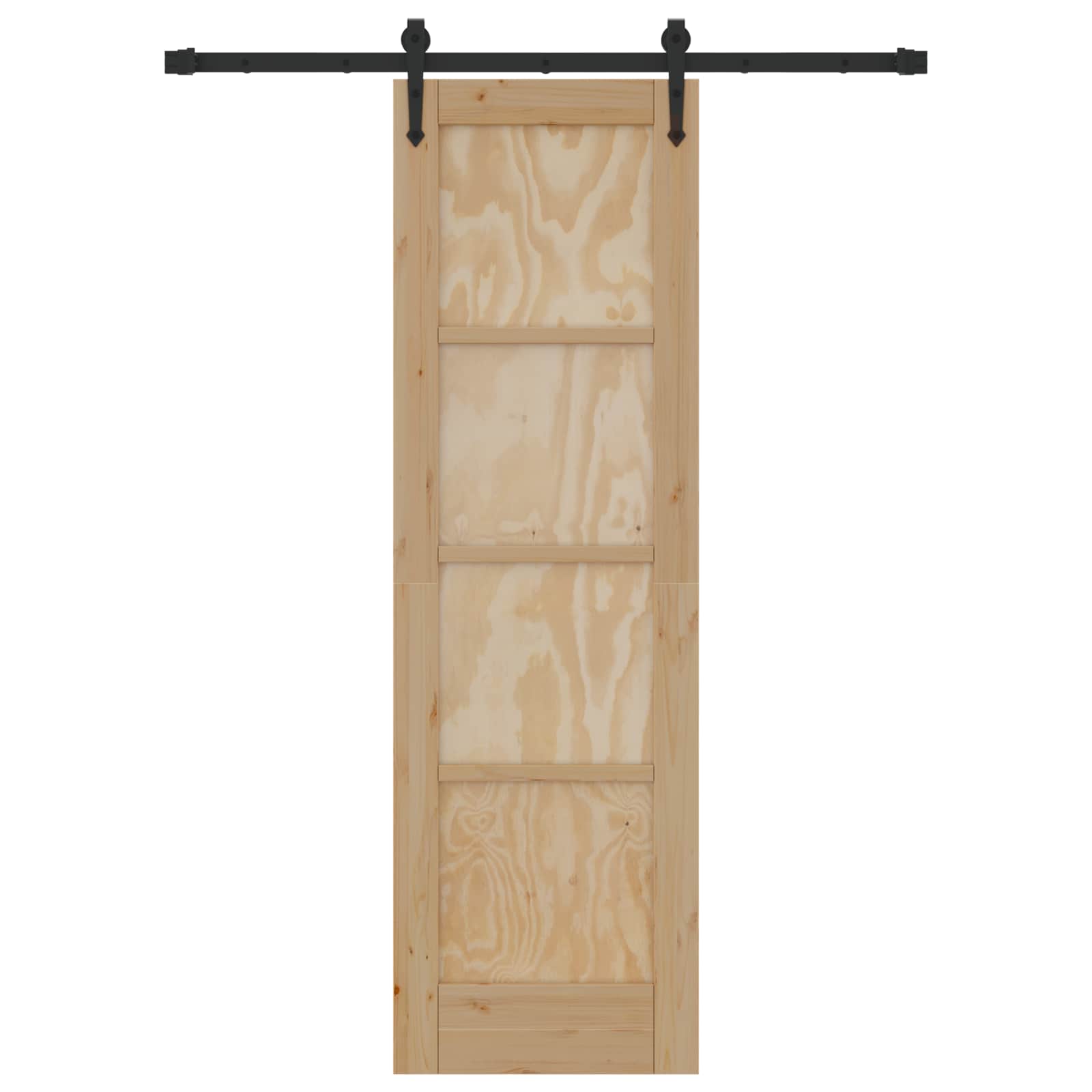 Schiebetür ORKDAL Natur 61 x 198,5 cm Massives Kiefernholz