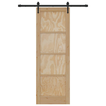 Schiebetür ORKDAL Natur 73,5 x 211 cm Massives Kiefernholz
