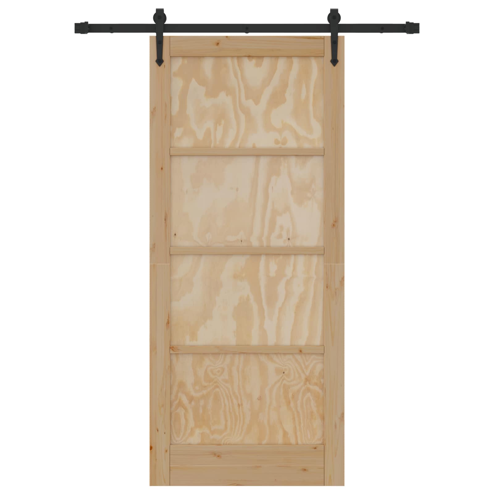 Schiebetür ORKDAL Natur 86 x 198,5 cm Massives Kiefernholz