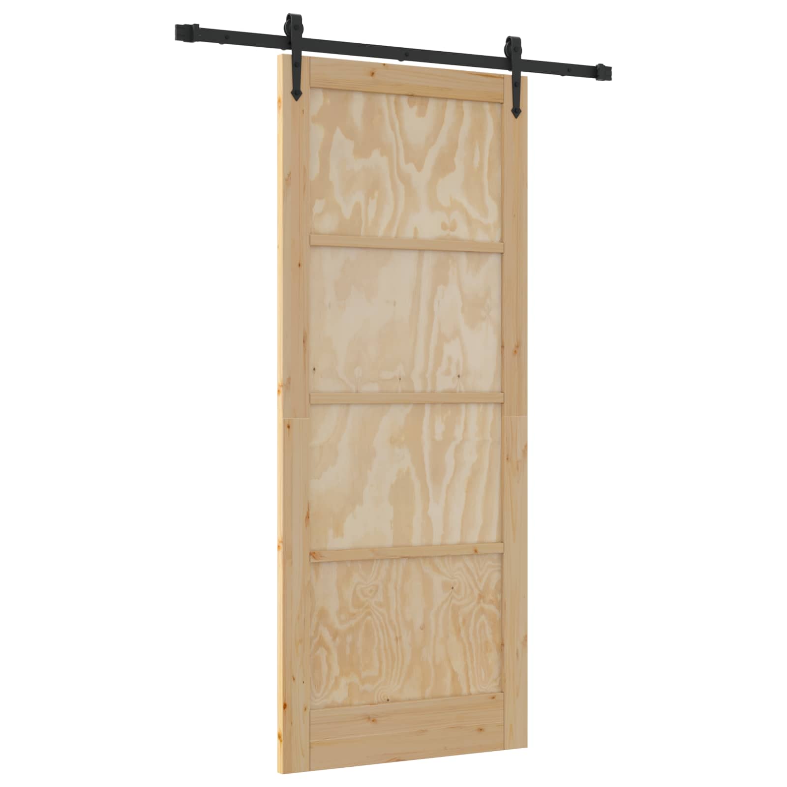 Schiebetür ORKDAL Natur 86 x 211 cm Massives Kiefernholz