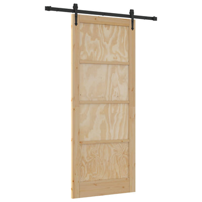Schiebetür ORKDAL Natur 86 x 211 cm Massives Kiefernholz