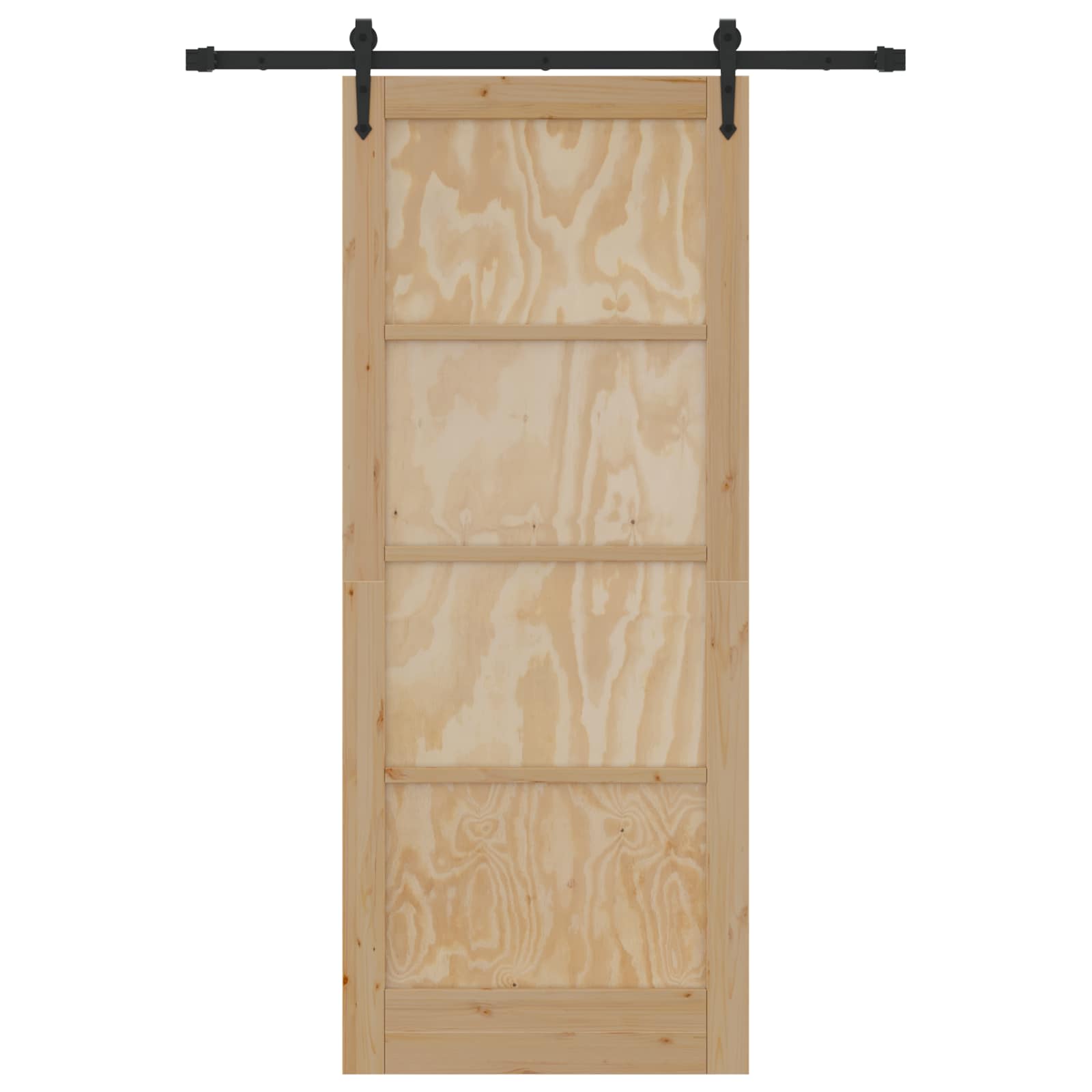 Schiebetür ORKDAL Natur 86 x 211 cm Massives Kiefernholz