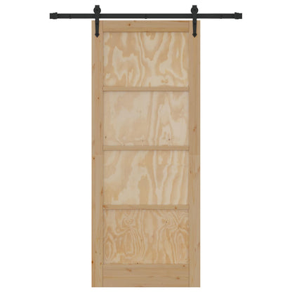 Schiebetür ORKDAL Natur 86 x 211 cm Massives Kiefernholz