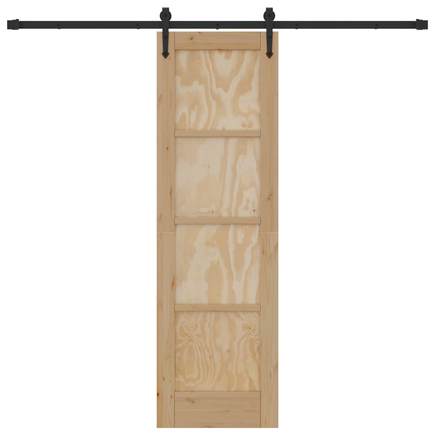 Schiebetür ORKDAL Natur 61 x 198,5 cm Massives Kiefernholz