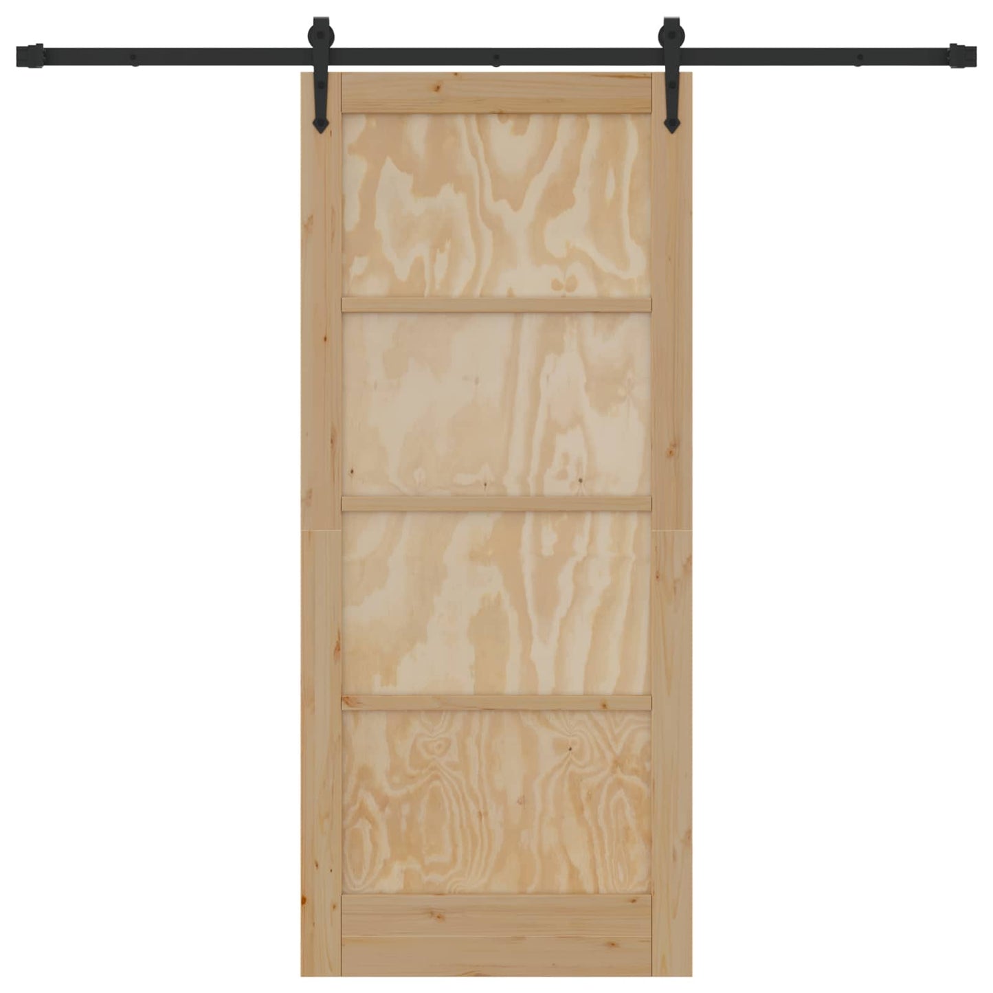 Schiebetür ORKDAL Natur 86 x 198,5 cm Massives Kiefernholz