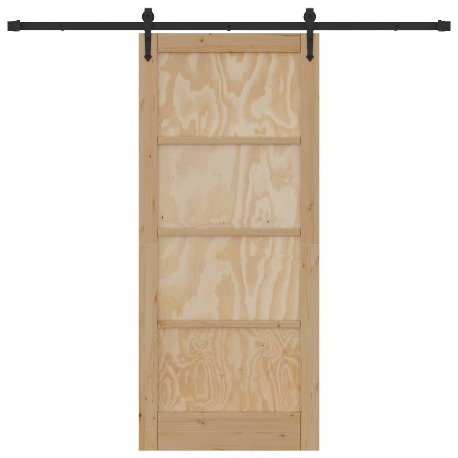 Schiebetür ORKDAL Natur 86 x 198,5 cm Massives Kiefernholz