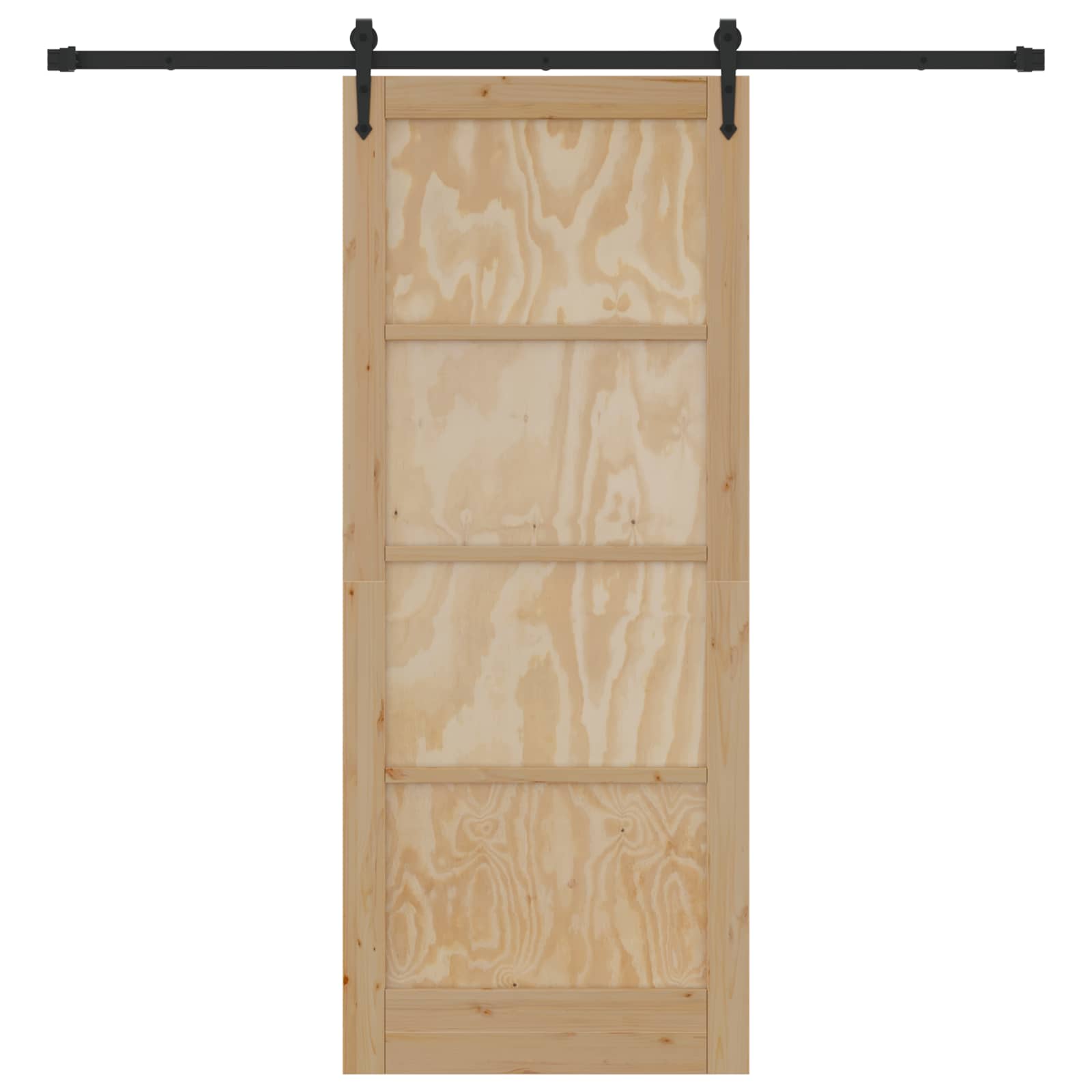 Schiebetür ORKDAL Natur 86 x 211 cm Massives Kiefernholz