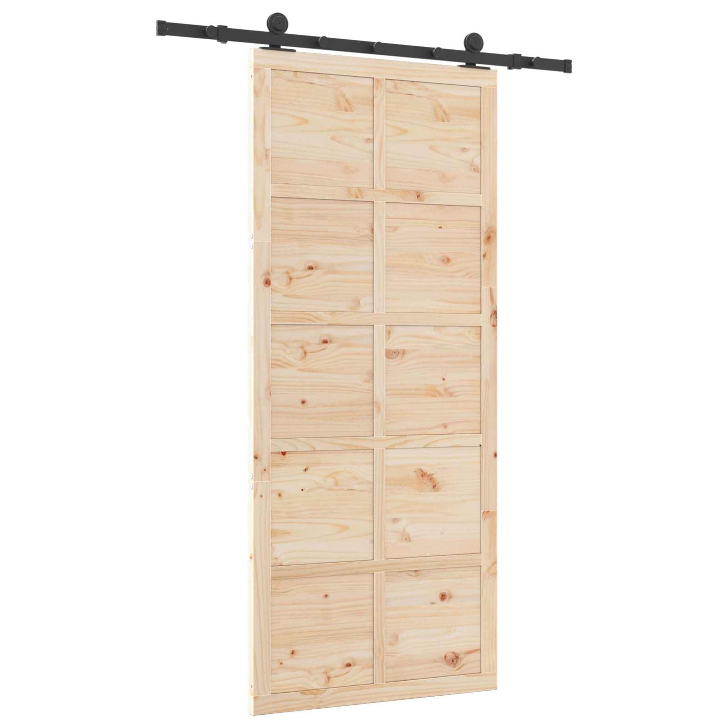 Schiebetür Natur 80 x 208 cm Massives Kiefernholz