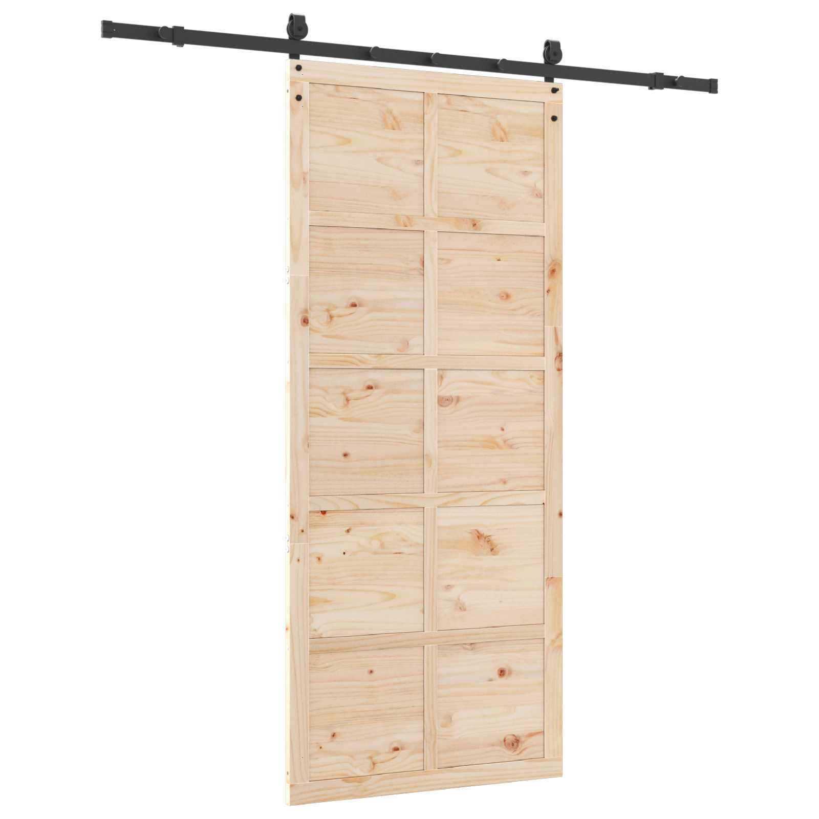 Schiebetür Natur 80 x 208 cm Massives Kiefernholz