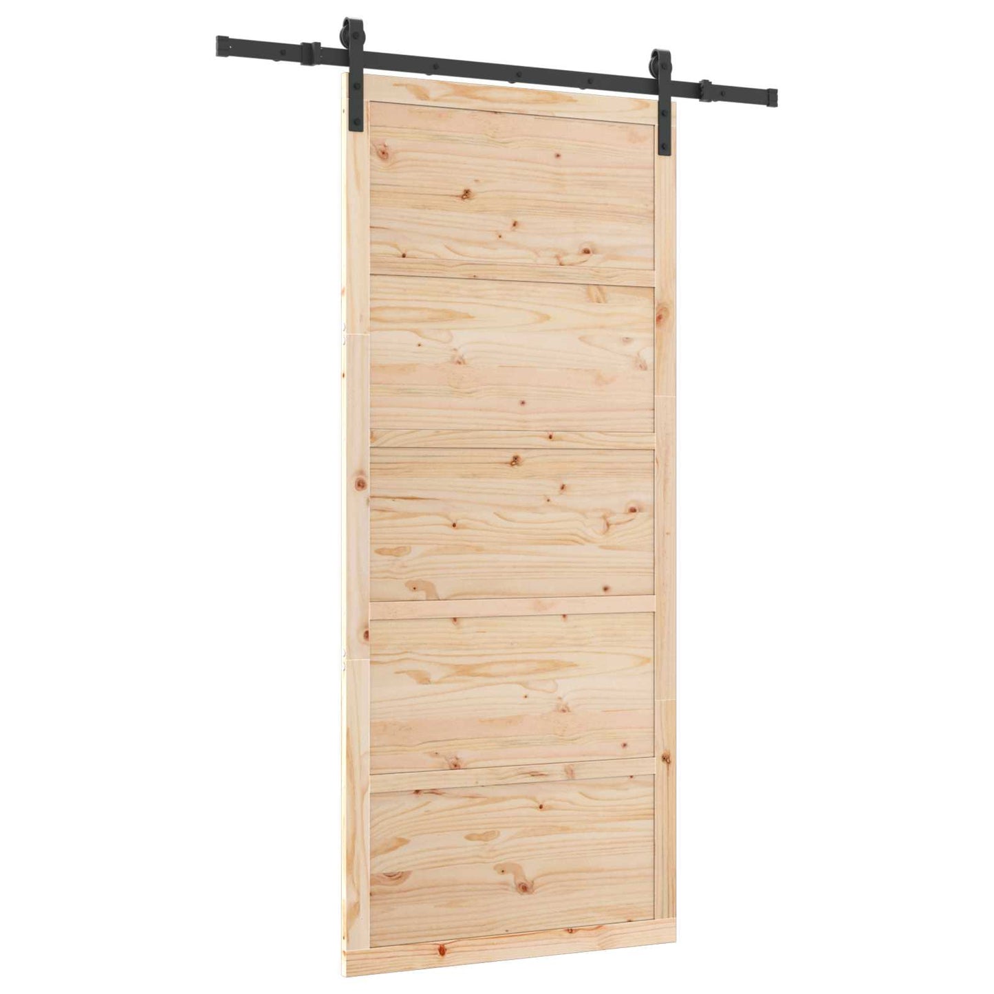 Schiebetür Natur 80 x 208 cm Massives Kiefernholz