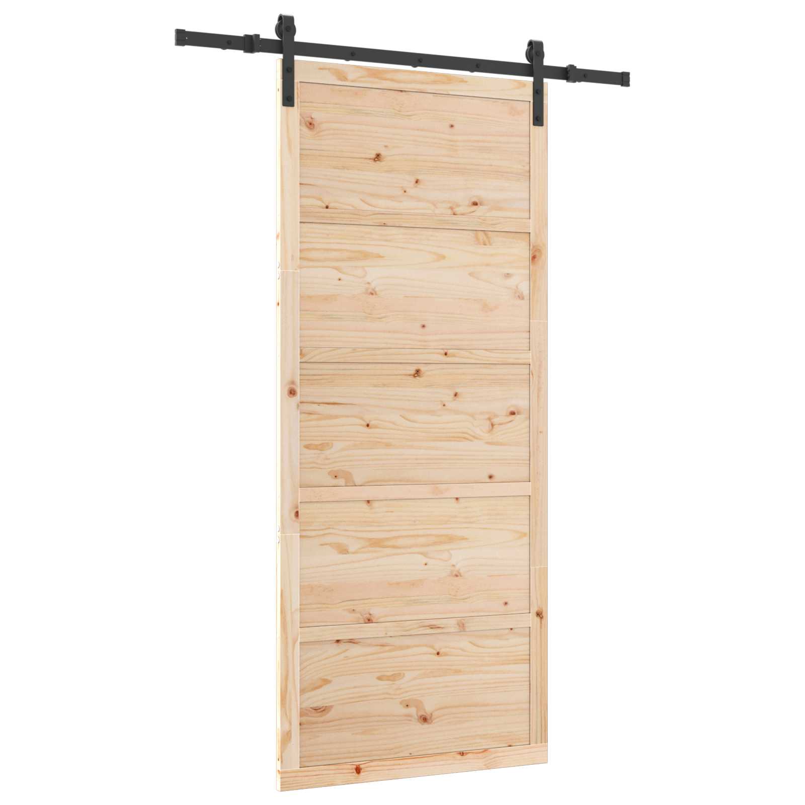 Schiebetür Natur 80 x 208 cm Massives Kiefernholz