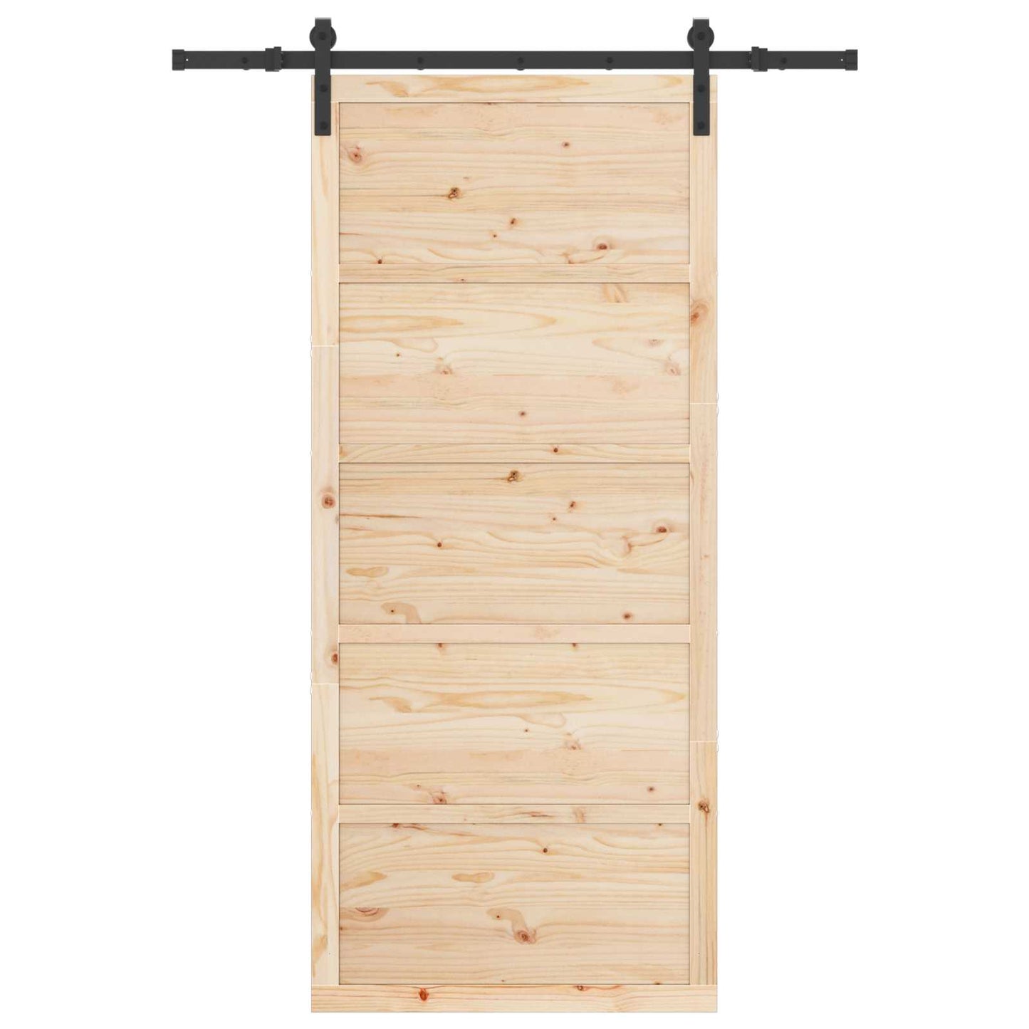 Schiebetür Natur 80 x 208 cm Massives Kiefernholz
