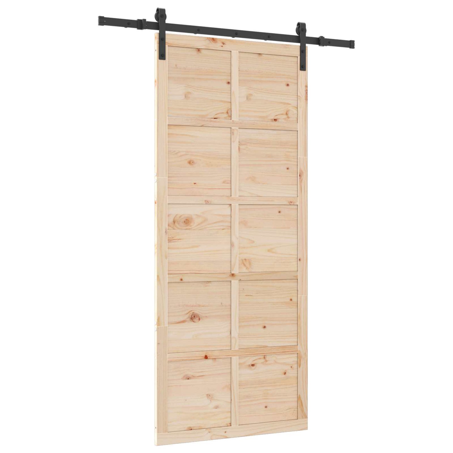 Schiebetür Natur 80 x 208 cm Massives Kiefernholz