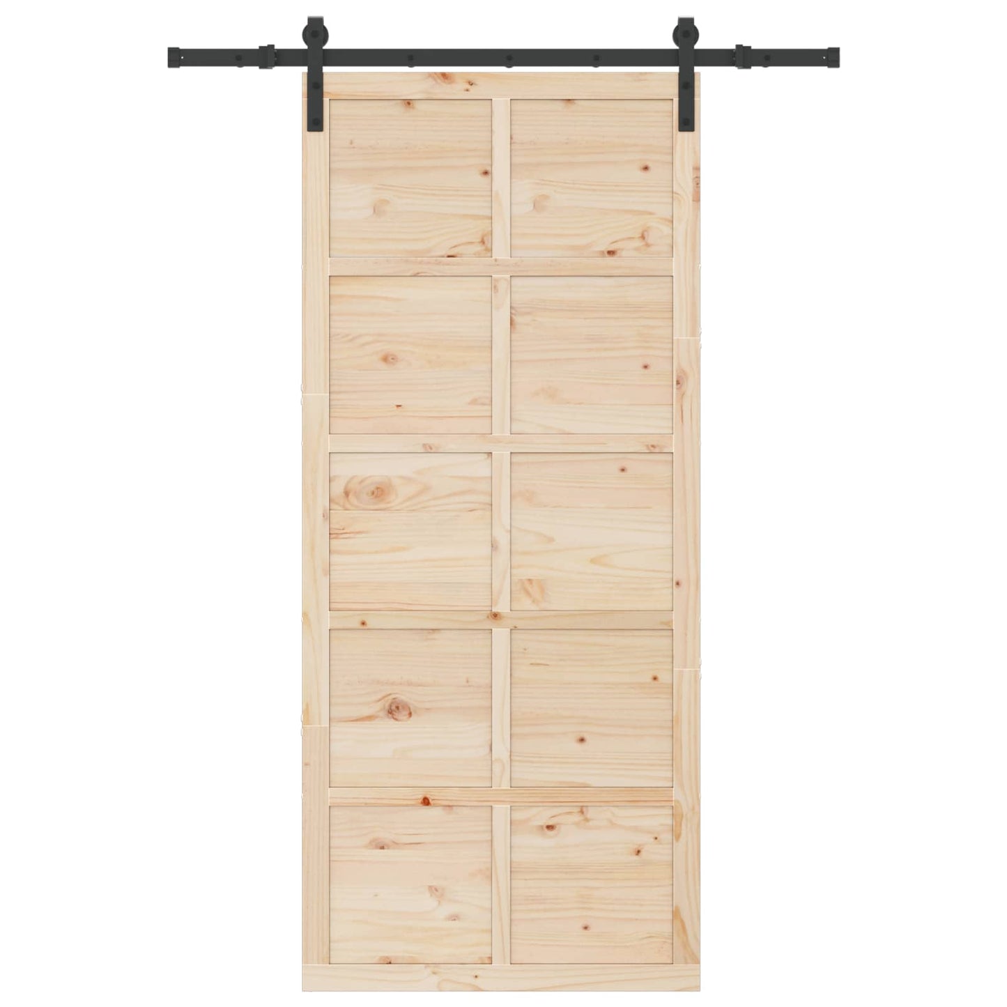 Schiebetür Natur 80 x 208 cm Massives Kiefernholz