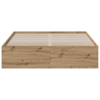 Bettgestell mit Stauraum Artisan-Eiche 150 x 200 cm