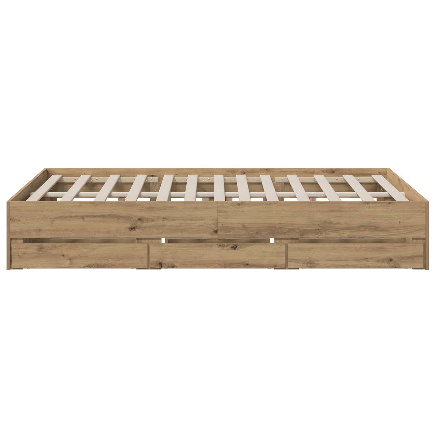 Bettgestell mit Stauraum Artisan-Eiche 150 x 200 cm