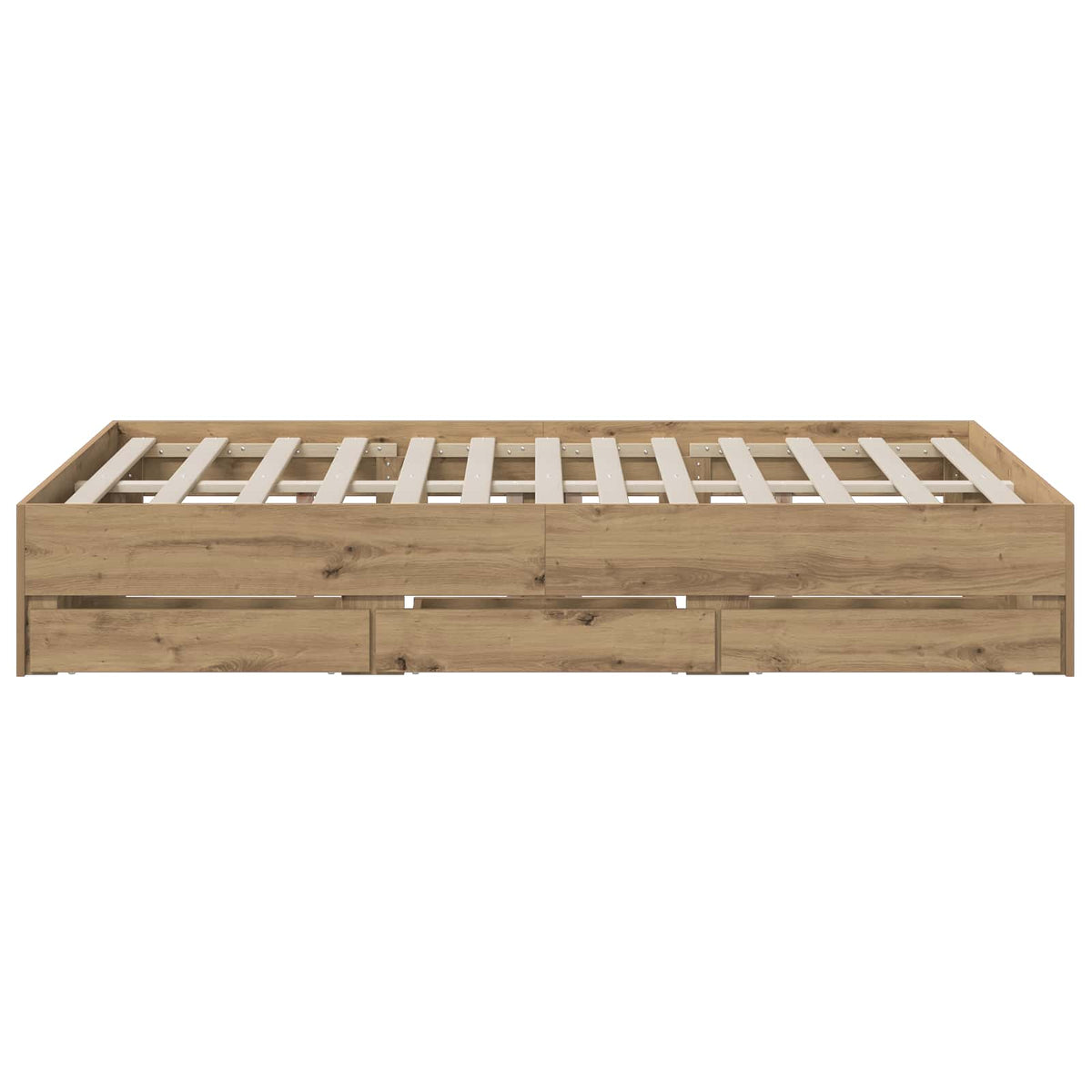 Bettgestell mit Stauraum Artisan-Eiche 150 x 200 cm