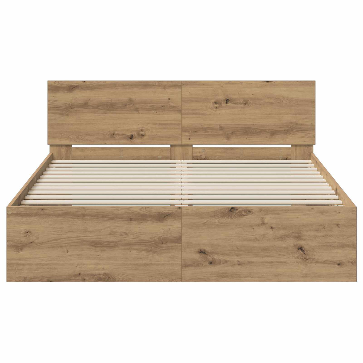 Bettgestell mit Kopfteil Artisan-Eiche 140 x 200 cm